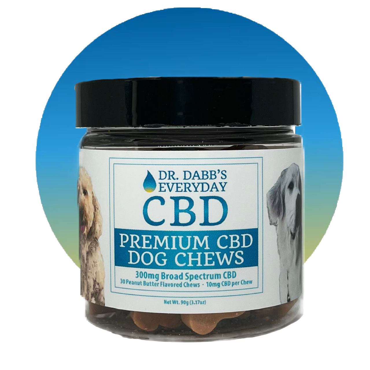 Premium CBD Dog Soft Chews (300mg) - 30 treats (10mg per chew)